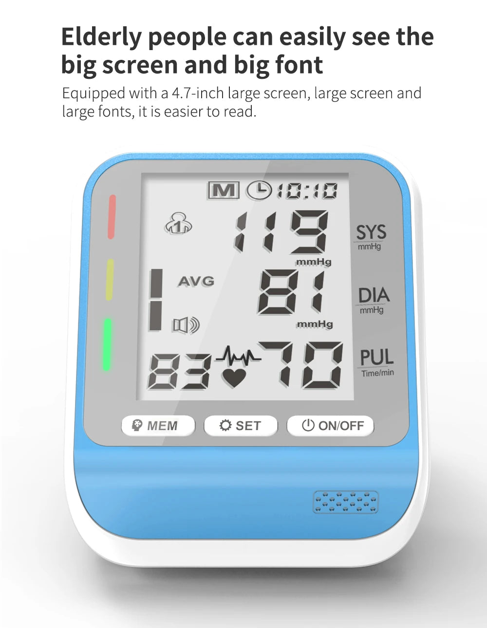 Digital wrist blood pressure monitor