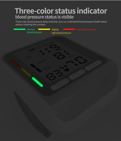 Digital wrist blood pressure monitor