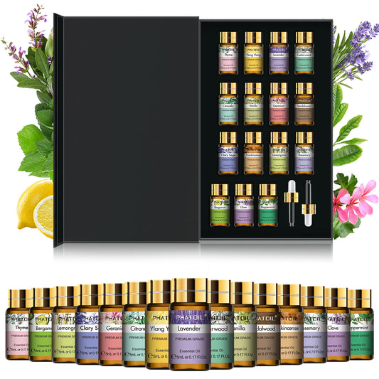 Essential Oils Set for Diffuser Humidifier Lavender Vanilla Peppermint Rosemary Aroma Oil