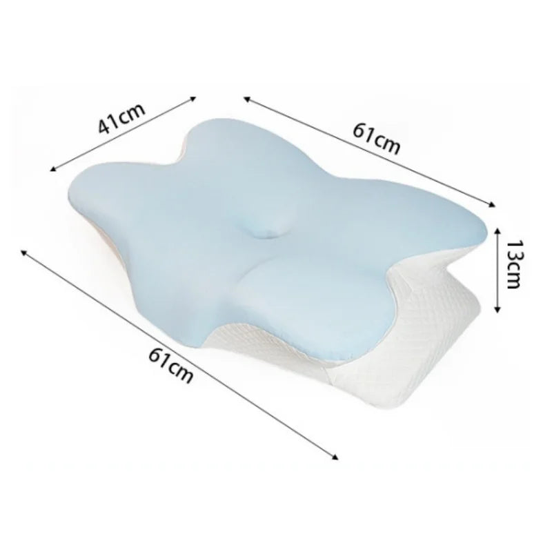 Large Ergonomic Cervical the  foam  Pillow Butterfly Shape