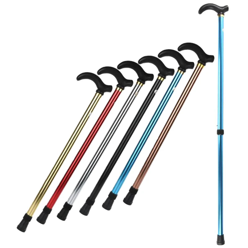 Adjustable walking stick, anti-slip, anti-shock, for walking