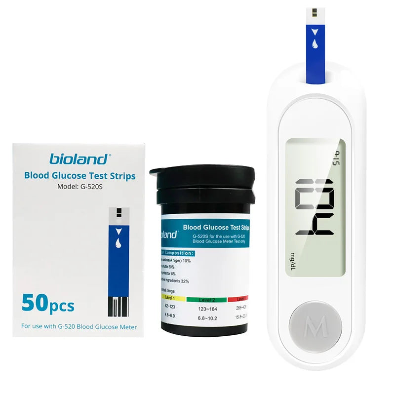 Blood Sugar Meter for Diabetics Kit with  50 Test Strips and  lancet Machine