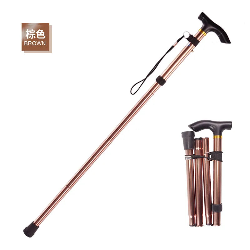 Adjustable walking stick, anti-slip, anti-shock, for walking