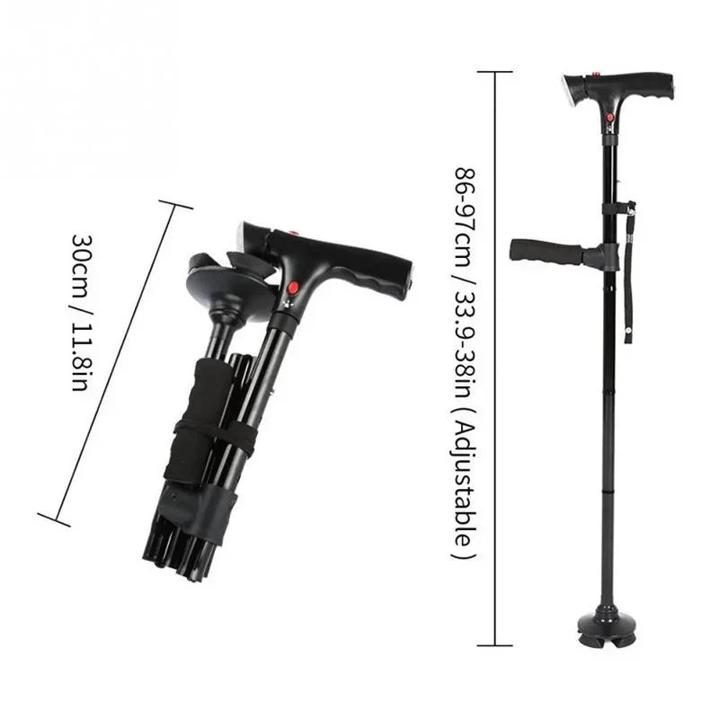 Crutches for Elder ,Collapsible  Cane  With alarm