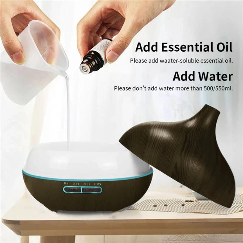 Aroma Diffuser Essential Oils  USB 500 ml