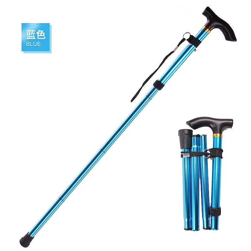 Adjustable walking stick, anti-slip, anti-shock, for walking