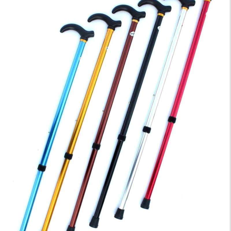 Adjustable walking stick, anti-slip, anti-shock, for walking